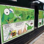 Biomass Boiler information board at Moors Valley