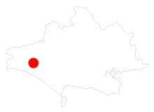 Map showing Washingpool Farm Shop location